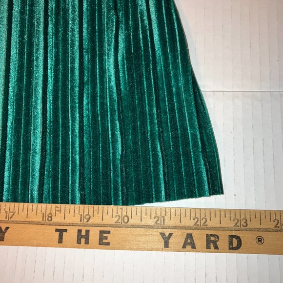 Worthington Womens Green Pleated Velvet Sleeveless Blouse Size XL - Picture 9 of 9